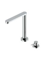 Кухонный смеситель Quadro design Kitchen Brass 334 CR дистанционный складной излив схема 1