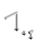 Кухонный смеситель Quadro design Kitchen Brass 337/1 CR с выдвижным душем схема 1 Кухонный смеситель Quadro design Kitchen Brass 337/1 CR с выдвижным душем схема 1