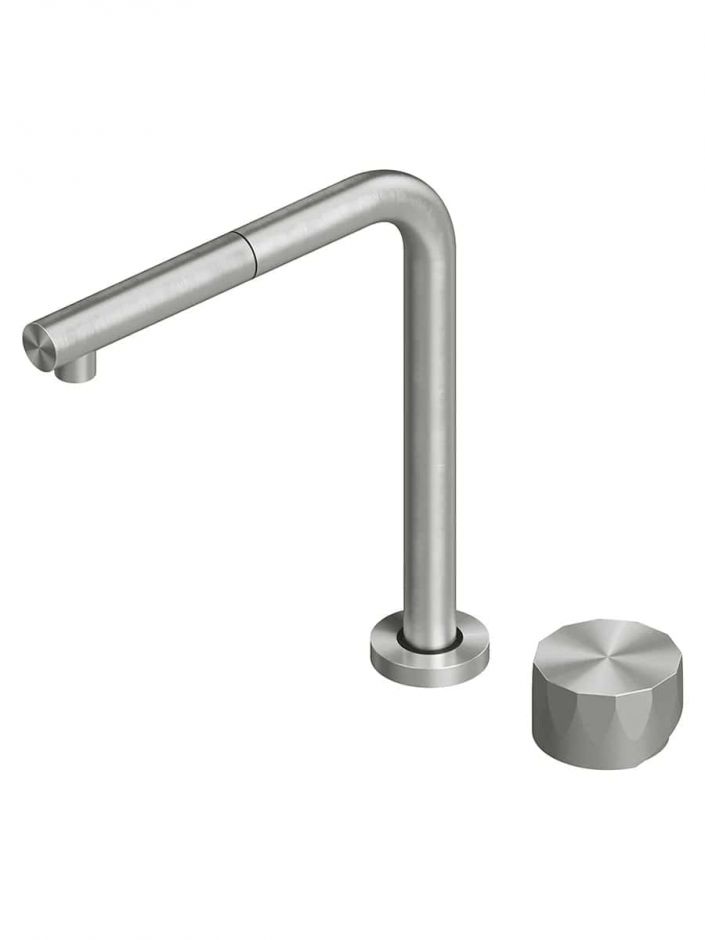 Смеситель для кухонной мойки Quadro design Kitchen Inox 463.15.420 с дистанционным управлением