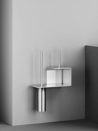 Стойка с ершиком и бумагодержателем Quadro design Eccetera QA1700 схема 4 Стойка с ершиком и бумагодержателем Quadro design Eccetera QA1700 схема 4