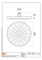 Верхний душ Quadro design Shower SF041 круглый схема 4 Верхний душ Quadro design Shower SF041 круглый схема 4
