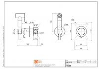 Гигиенический душ Quadro design Complements ID023.00 схема 5