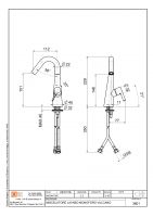 Смеситель для раковины Quadro design Volcano 36 01 AS схема 3