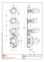 Термостатический смеситель Quadro design Source 12 50.00 три запорных крана схема 5