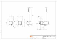 Смеситель для душа Quadro design Source 13 68.00 три отверстия схема 8