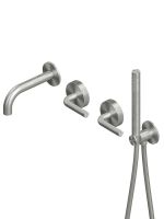 Смеситель для ванны и душа Quadro design Levo 14 69 AS настенный схема 1