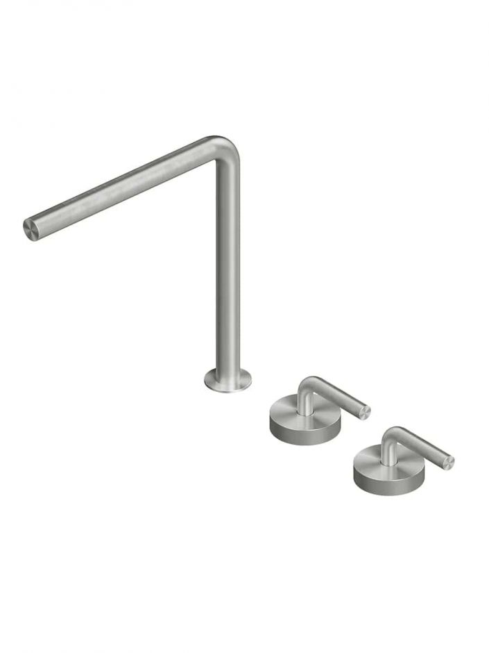 Смеситель для раковины Quadro design Levo 14 34V AS встраиваемый высокий