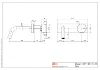 Смеситель для раковины Quadro design Q 18 10R неповоротный излив схема 2 Смеситель для раковины Quadro design Q 18 10R неповоротный излив схема 2