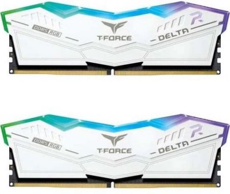 Модуль памяти DDR5 32Gb (2x16Gb Kit) Team Group 6000 T-Force Delta RGB White FF4D532G6000HC38ADC01
