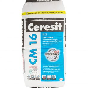 Клей "Ceresit" СМ 16/25 эластичный (12550*120)25 кг.