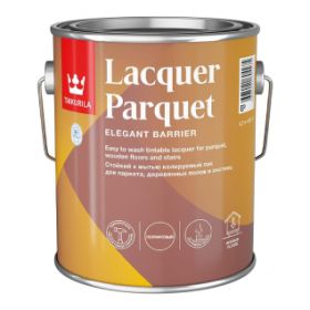 Лак Паркетный Tikkurila Euro Kiri 9л Бесцветный, Глянцевый, Износостойкий, Алкидно-Уретановый / Тиккурила