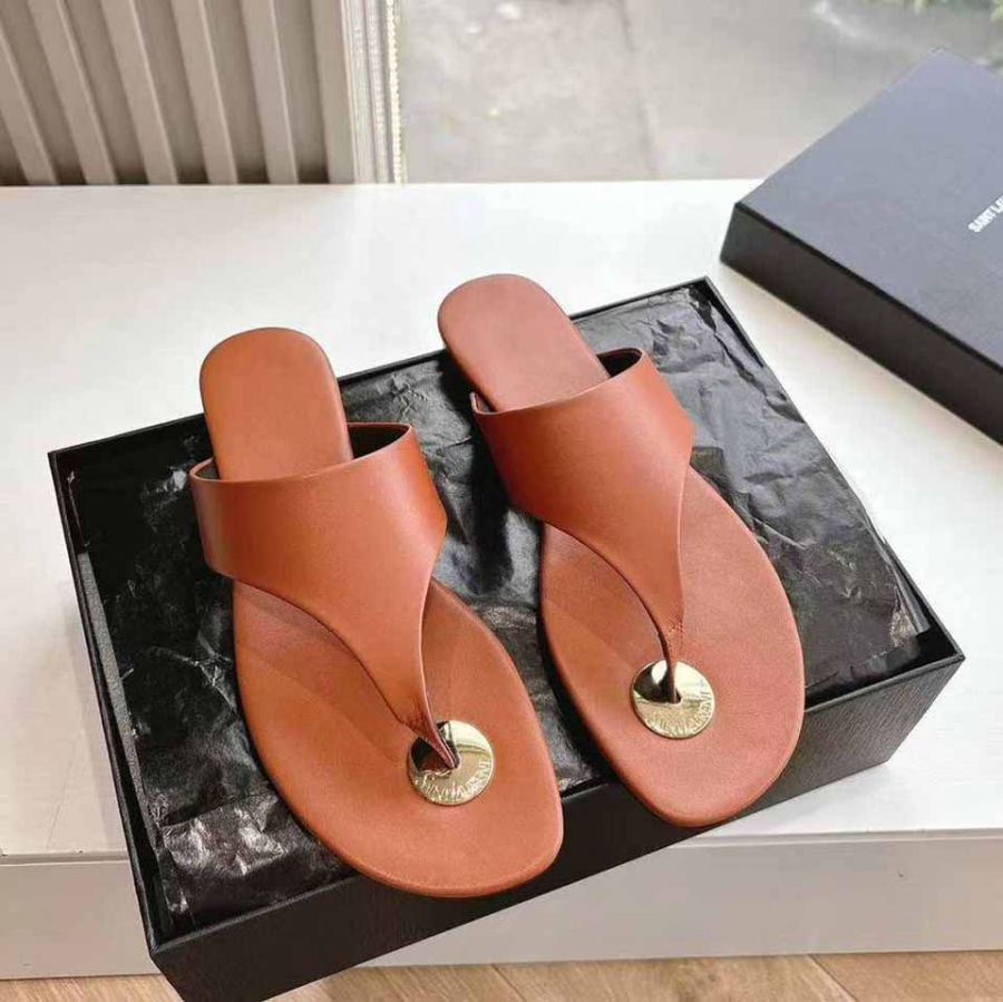 Сланцы шлепанцы Saint Laurent Premium