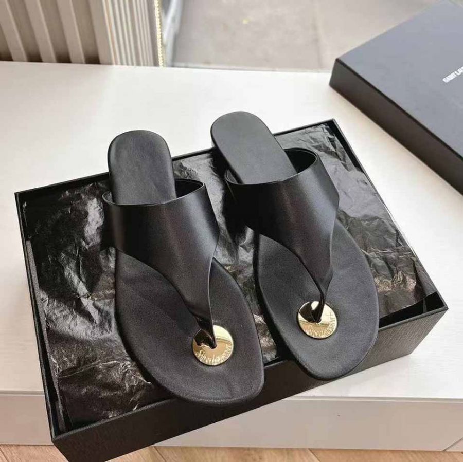 Сланцы шлепанцы Saint Laurent Premium
