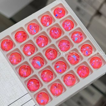 DeLuxe Пришивные Стразы Fluo_Salmone_Red_Light_SHINE Сириус 10 мм