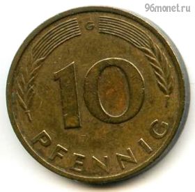 ФРГ 10 пфеннигов 1988 G