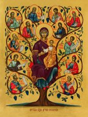 Икона Древо Иессеево (рукописная)