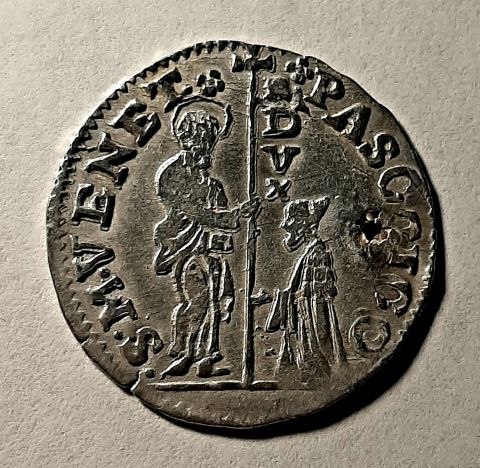 10 сольди 1585 - 1595 Венеция RARE Редкость UNC