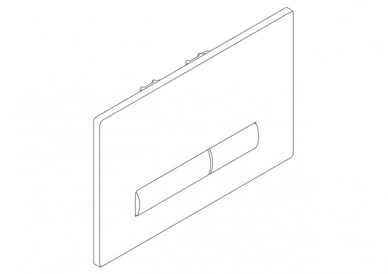 Кнопка смыва BelBagno GENOVA цвет-хром матовый BB020-GV-CHROME.M схема 3