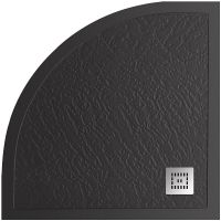 Душевой поддон из искусственного камня BelBagno Uno 90x90 TRAY-MR-UNO-R-90-550-35-NERO Черный схема 1