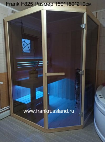 Финская сауна Frank F827 Липа 1700x1700x2100mm схема 4 Финская сауна Frank F827 Липа 1700x1700x2100mm схема 4