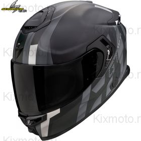 Шлем Scorpion EXO-GT SP Air Touradven, чёрно-серебристый матовый