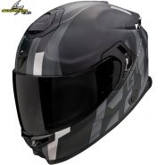 Шлем Scorpion EXO-GT SP Air Touradven, чёрно-серебристый матовый