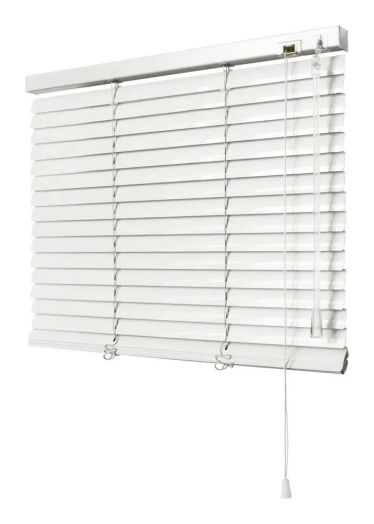 Жалюзи горизонтальные алюминиевые для окон и дверей Точка Роста (белые)