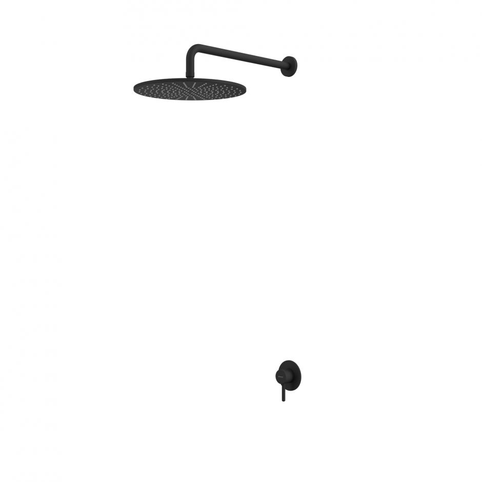 Изображение Душевая система скрытого монтажа WHITECROSS Y YSET01BL черный матовый