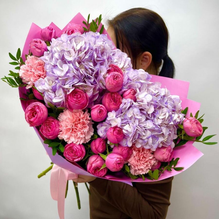 Розово-сиреневый букет