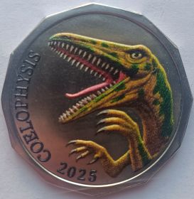 Целофизис(Динозавр) 50 центов Остров Капити (Новая Зеландия)  2025