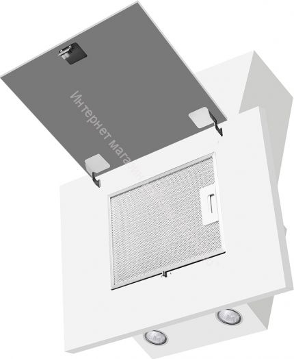 Вытяжка Weissgauff Gamma 60 PB WH белый