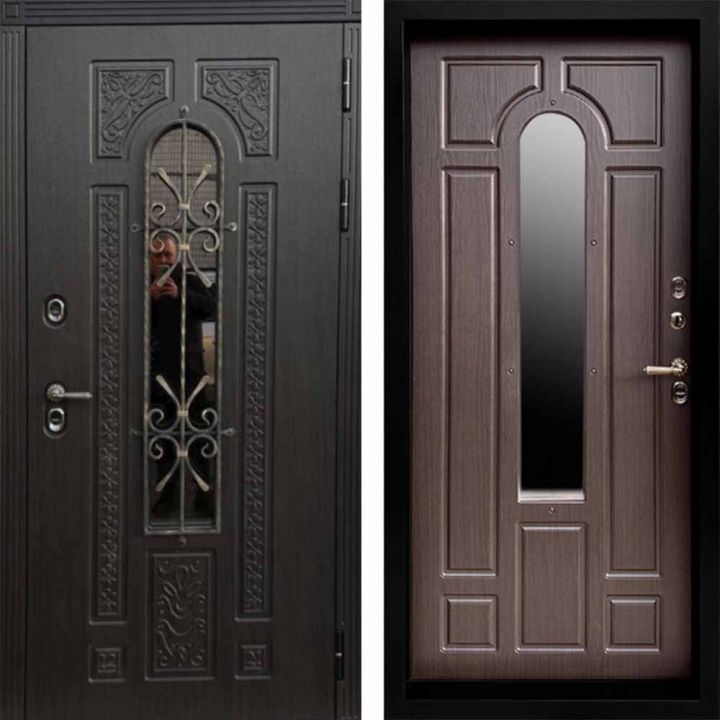 Входная дверь с терморазрывом и стеклопакетом Termo-door Лацио Винорит Венге - Венге