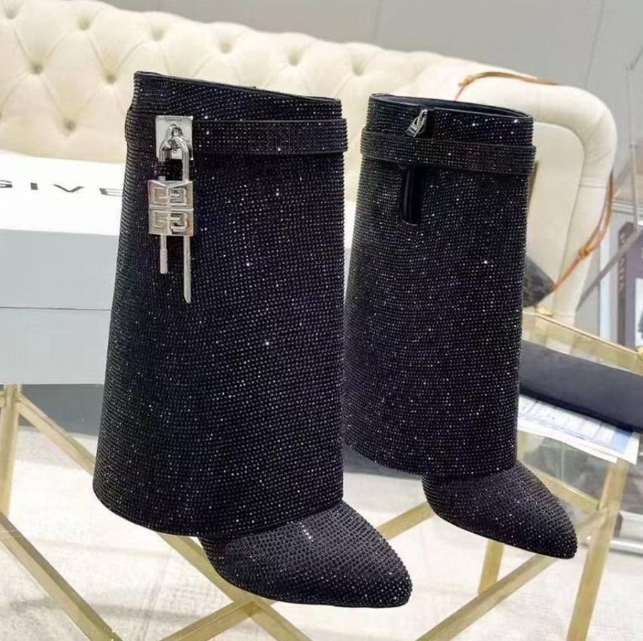 Сапоги GIVENCHY со стразами Premium