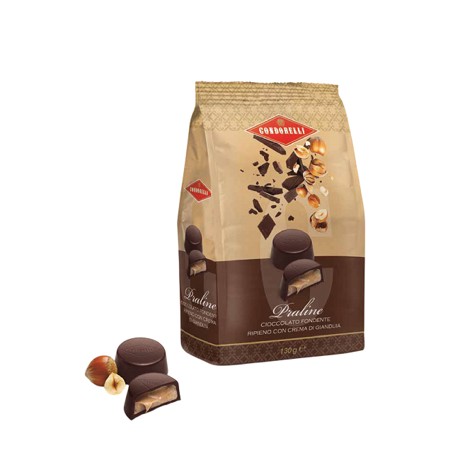 Пралине из молочного шоколада с фисташковым кремом, Condorelli, 130 г, Praline di cioccolato al latte con crema di pistacchio 130 g