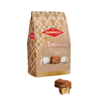 Торрончини в глазури соленая карамель, Condorelli, 130 г, Torroncini con ricopertura cioccolato bianco al caramello salato 130 g
