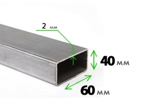 Труба профильная 60x40x2,0 мм