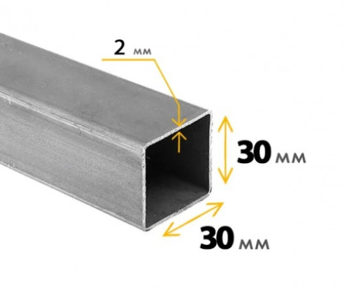 Труба профильная 30x30x2,0 мм