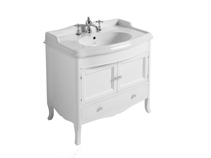 Изображение Тумба под раковину Simas Arcade ARMC90 с изогнутыми дверцами 84х49 см