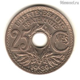 Франция 25 сантимов .1939.