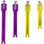 Комплект из 4-х ремешков для мотобот Leatt Kit 5.5 Purple/Yellow (2026)