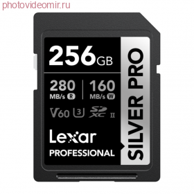 Карта памяти Lexar Professional Silver Pro SDXC 256 ГБ [LSDSIPR256G-BNNNG]