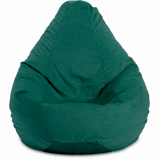 Кресло-мешок Груша  Велюр Зелёный