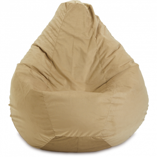 Кресло-мешок Груша  Велюр Бежевый