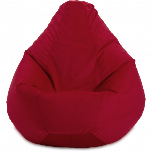 Кресло-мешок Груша  Велюр Красный