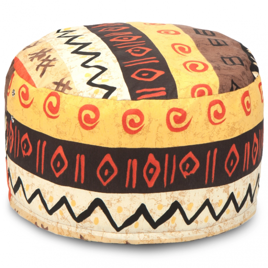 Пуфик мягкий Таблетка  Жаккард Африкан