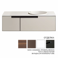 Модульный комплект мебели с раковиной Antonio Lupi ATELIER схема 3 Модульный комплект мебели с раковиной Antonio Lupi ATELIER схема 3