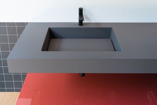 Модульный комплект мебели с раковиной в ванную Antonio Lupi Panta Rei схема 3