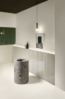 Шкаф подвесной Antonio Lupi ALBO5372W с LED подсветкой, 2 дверки, с топом, GRIGIO SMOG LUCIDO схема 7