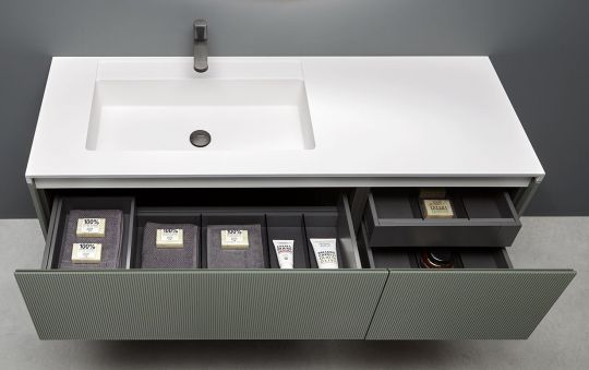 База мебельная под раковину Antonio Lupi BINARIO 03 B03BA272 Grigio Smog схема 4