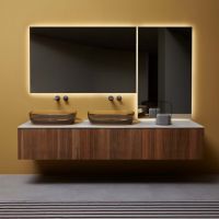 База под раковину Antonio Lupi BINARIO 12 с вырезом для сифона схема 2